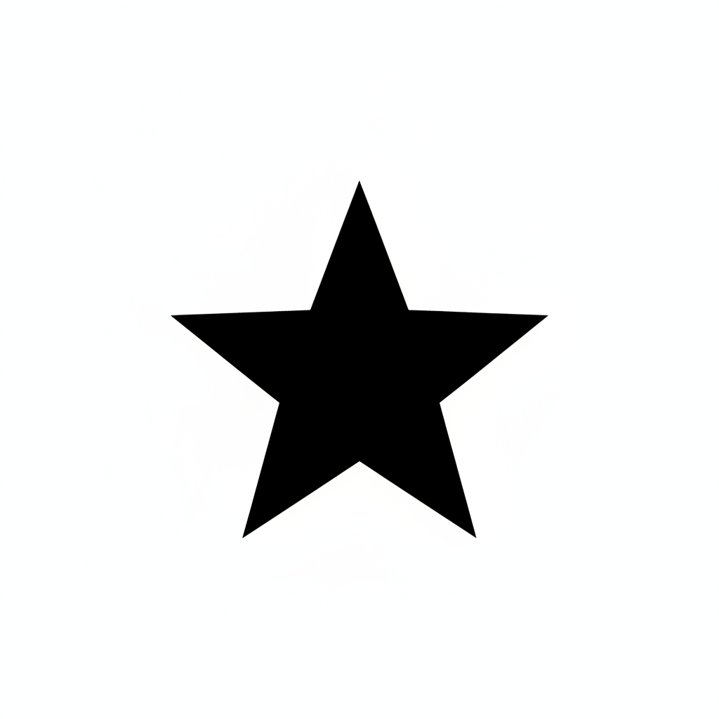 DAME UN ICON NEGRO DE UNA ESTRELLA